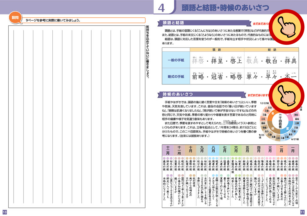 4 頭語と頭語と結語・時候のあいさつ